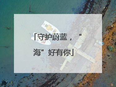 守护蔚蓝，“海”好有你